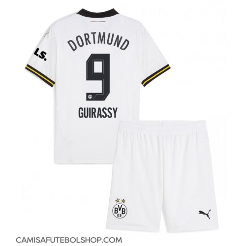 Camisa de time de futebol Borussia Dortmund Serhou Guirassy #9 Replicas 3º Equipamento Infantil 2024-25 Manga Curta (+ Calças curtas)